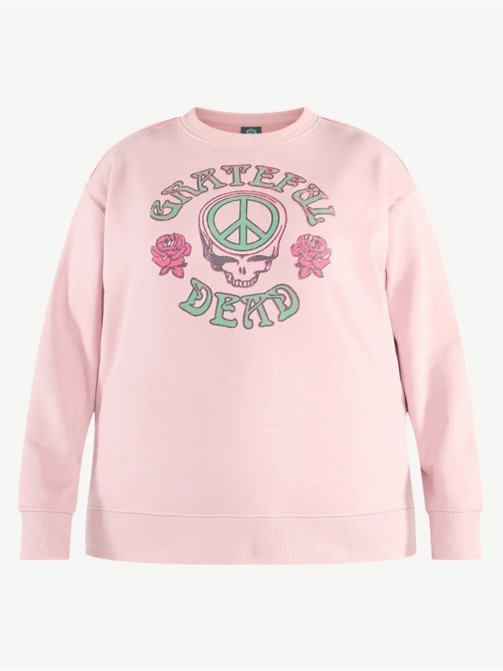 Terra & Sky Grateful Dead Graphic Crewneck Sweatshirt in Color Dark Rose